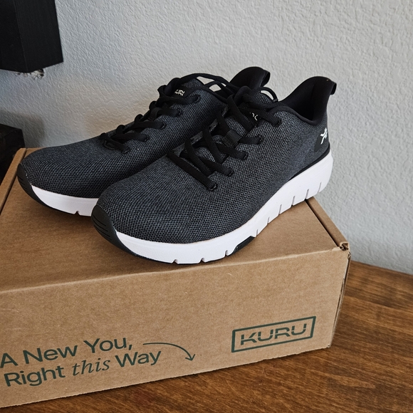 KURU Shoes - KURU Flex Via Charcoal and White Athletic Shoes.  Womens Size 8.5